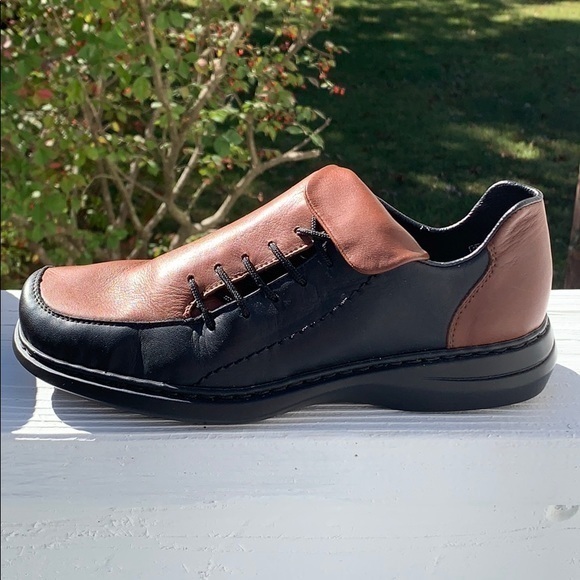 Rieker Antistress lace-up leather two tone loafers 6.5 - Picture 1 of 7